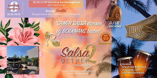 Gratis salsa dansen op het terras van Grandcafé Boekmans — Uitgaan in Dordrecht
